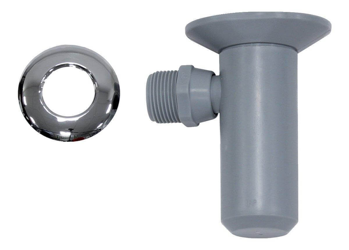 Ablauftrichter mit Siphon | Anschluss R1, mit Rosette - GEMA Shop