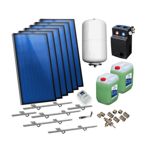 Solarpaket Flachkollektoren AMX 2.38 von Sunex 14.34 m² Schrägdach - GEMA Shop