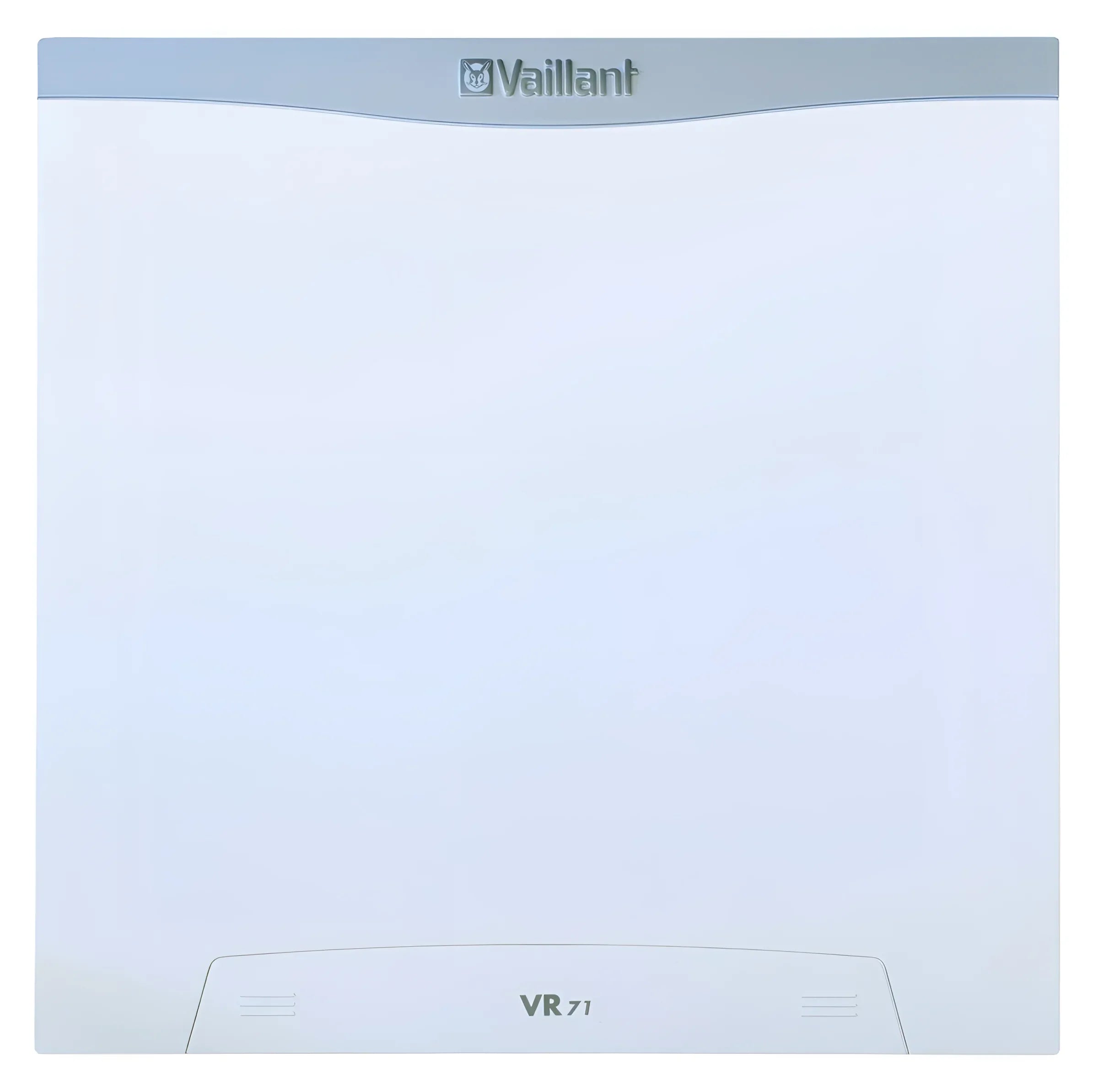 Weißer Vaillant Heizkessel mit VR 71 Zusatzmodul für solare Funktionen und Boiler-Zubehör