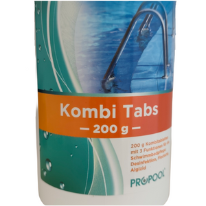 Kombi Tabs 200g 🏊♂️ - effiziente Wasseraufbereitung für Schwimmbäder, Desinfektion & Algenbekämpfung!