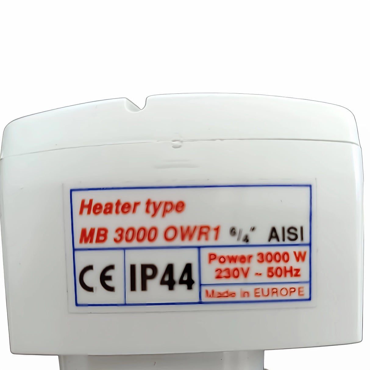 3 kW/230 V – električni grelni element za shranjevanje pitne in sanitarne vode