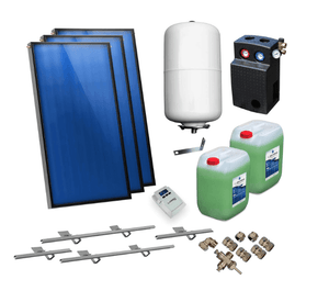 Solarpaket Flachkollektoren AMX 2.0 von Sunex 7.17 m² Schrägdach - GEMA Shop