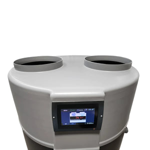 Cylindrischer Luftreiniger mit Digitalanzeige, kompatibel mit Brauchwasser Trinkwasser Heizungs Wärmepumpe DROPS M4.1D,