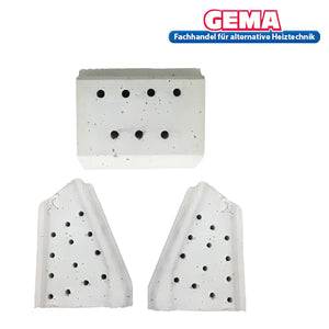 Keramiksteine für Pelletbrenner Ecofire E+ und ES+.