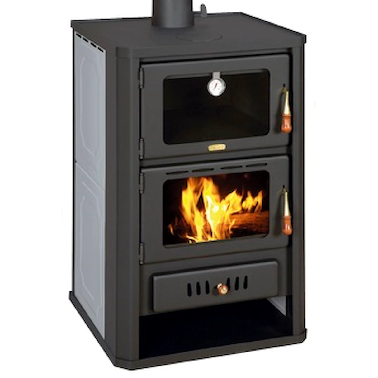 Poêle à bois à réservoir d'eau avec compartiment de cuisson Prity FGW15 - 19,8 kW