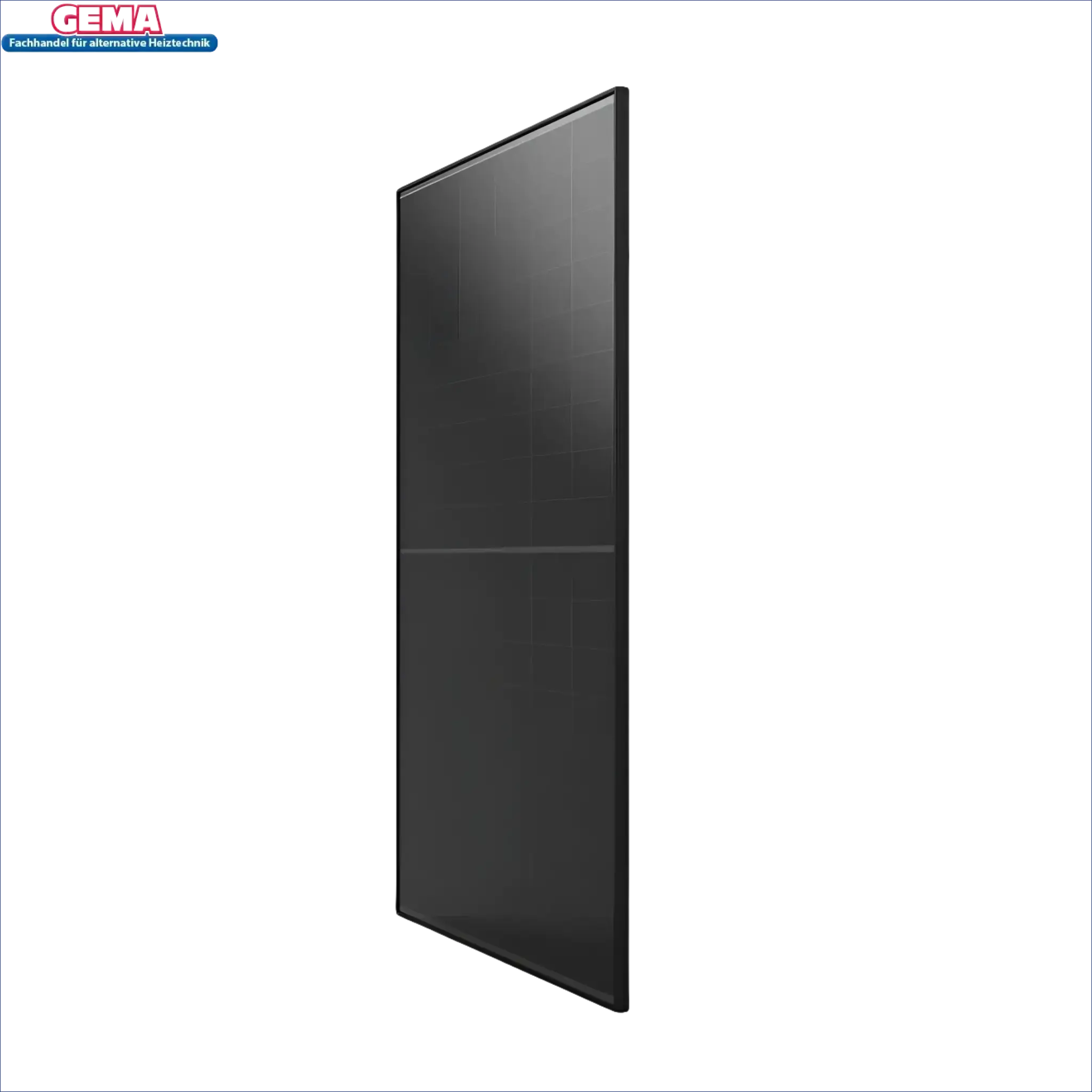 Schwarzes rechteckiges Solarmodul des Balkonkraftwerks mit 1780Wp und 1,6kW Speicher