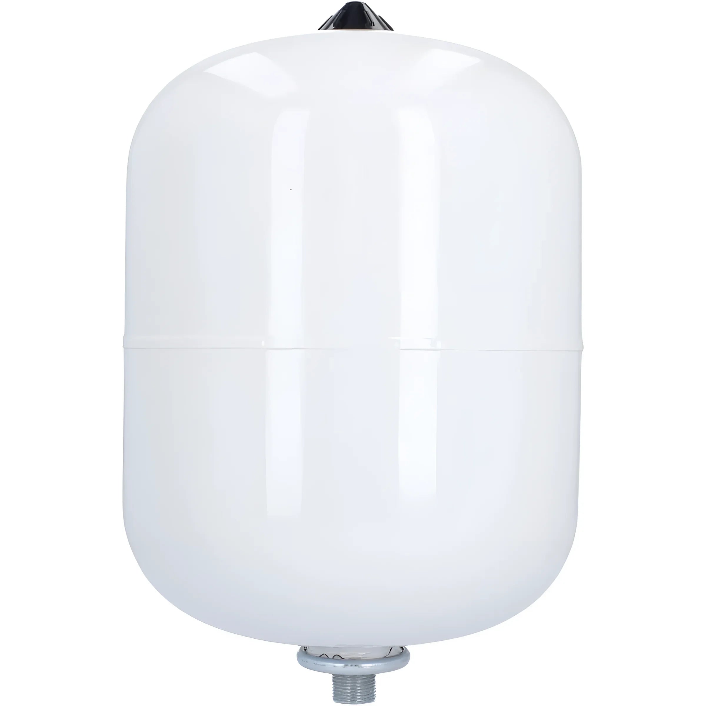Weißer Expansionstank mit Gewindeverbindung für Thermoflux Pelling 25/230 mit 25 Liter Pufferspeicher, effiziente Heizlösung
