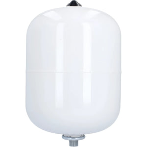 Weißer Expansionstank mit Gewindeverbindung für Thermoflux Pelling 25/230 mit 25 Liter Pufferspeicher, effiziente Heizlösung