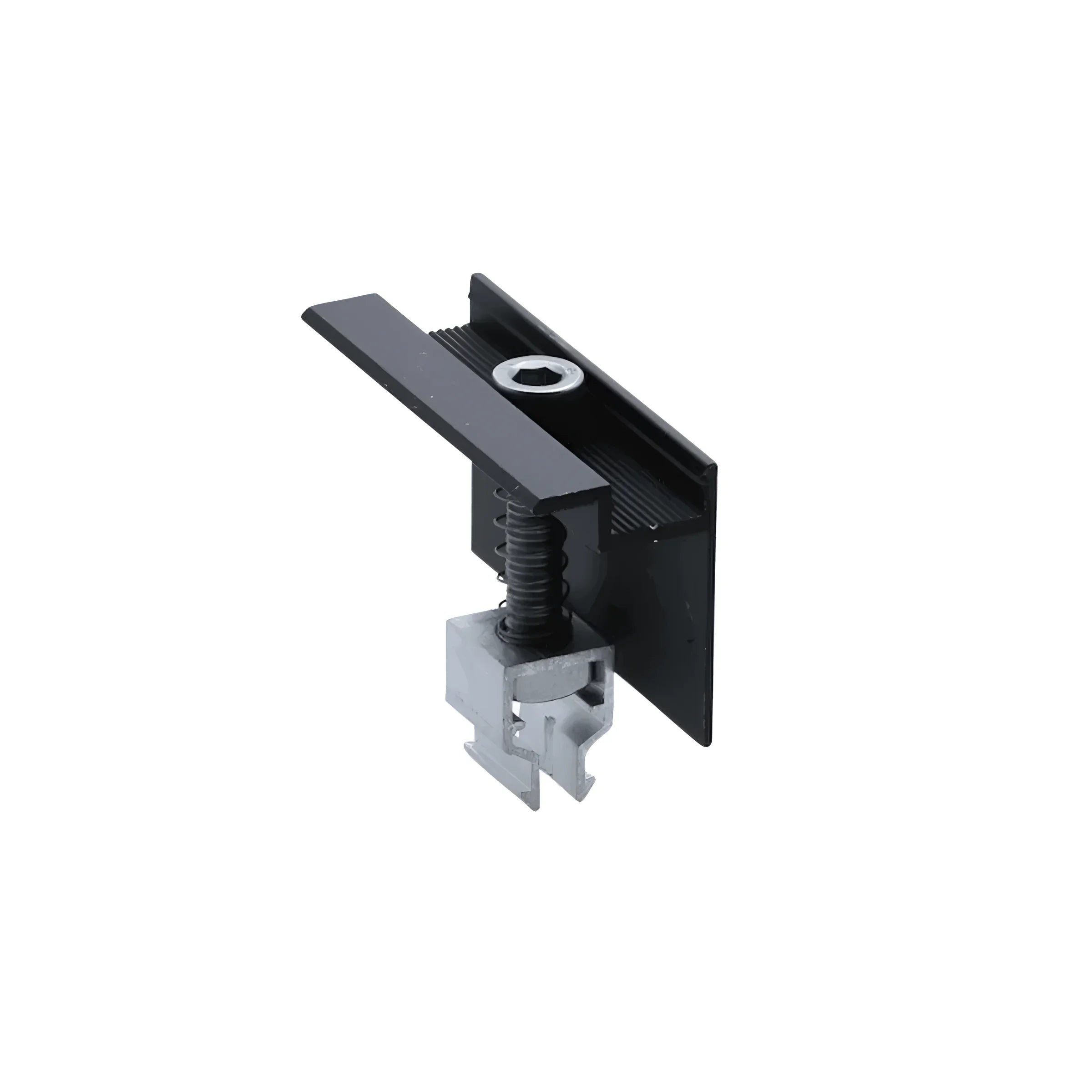 Schwarze und silberne Metallbefestigung für PV-Anlage 8kw mit Trina 440wp Schwarzrahmen