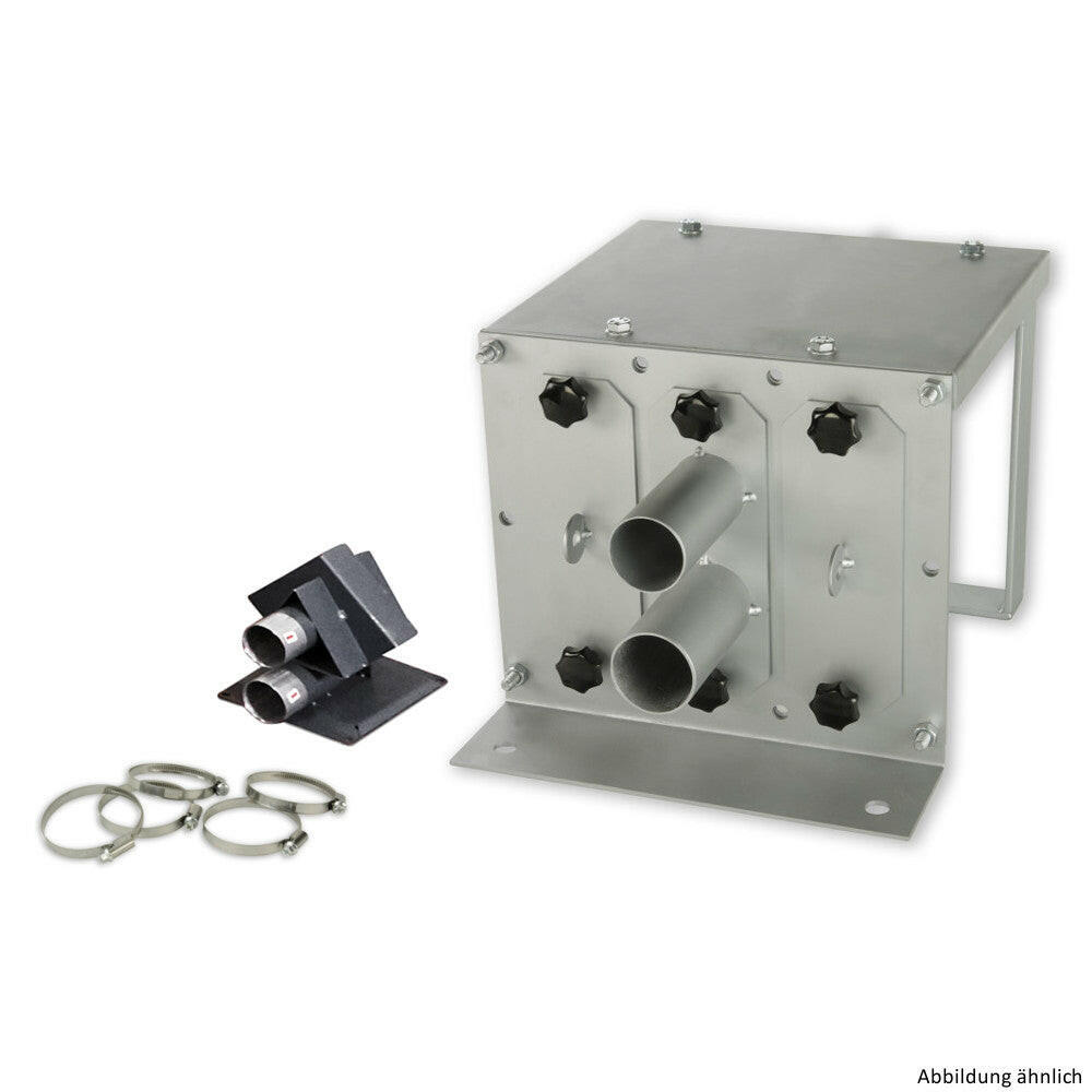 Manuelle Umschalteinheit 3/5-fach für Pellets Saugbahnhof aus Metall.