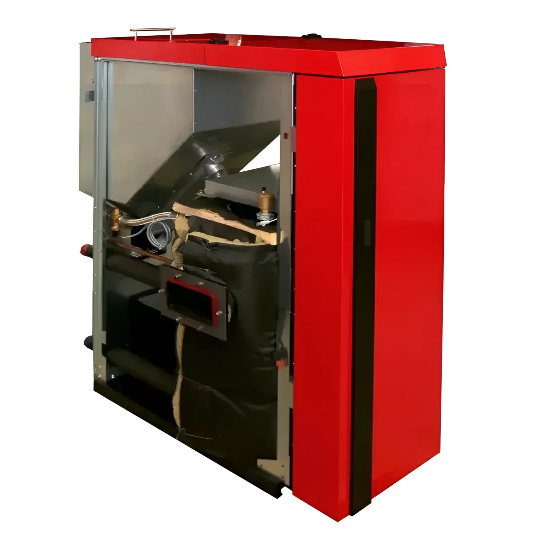 Thermoflux PID Logic Kombi 45 kW Heizkessel mit offenem Inneren in rot und silber