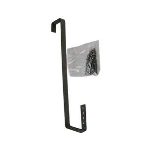 Dunkelmetallischer L-förmiger Dachhaken HP22 mit Schraubenset für Montageset