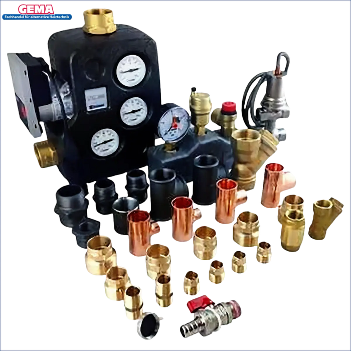 Plumbing fittings and components for Thermoflux Pelling 25/135 mit Hygienespeicher
