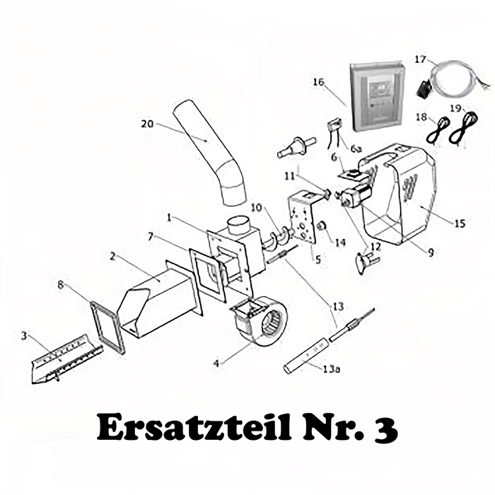 Bac de brûleur / Grille de brûleur pour le poêle à granulés Ecofire E1