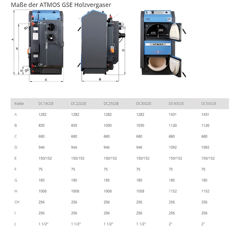 Chaudière à gazéification du bois Atmos DC30GSE 29,8 kW