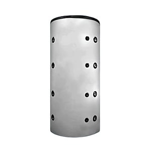Hygienespeicher für Pelletkessel mit effizientem Design und integrierten Wärmetauschern, optimal für moderne Heizsysteme.