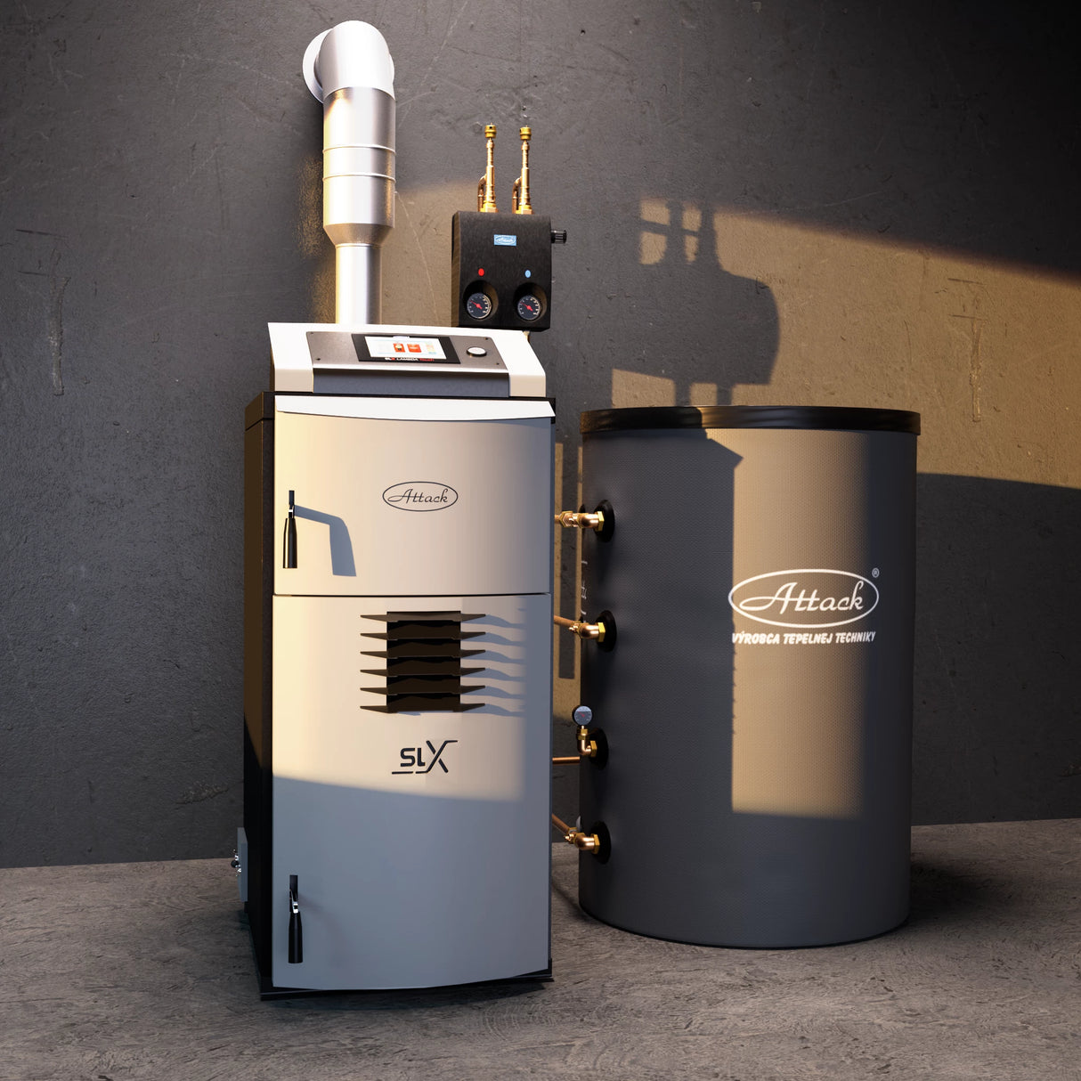 Gassificatore a legna 50 kW ATTACK SLX 50 Profi