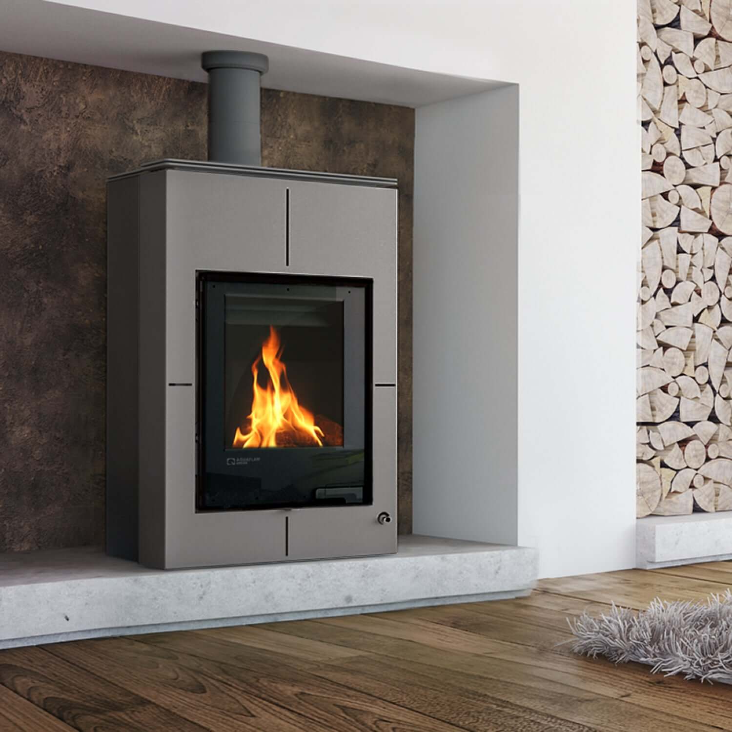 Vario Saporo 🏠 Kaminofen mit effizienter Verbrennung und heimlichem Feuer 🔥, ideal für Ihr Heizsystem 🌡️.
