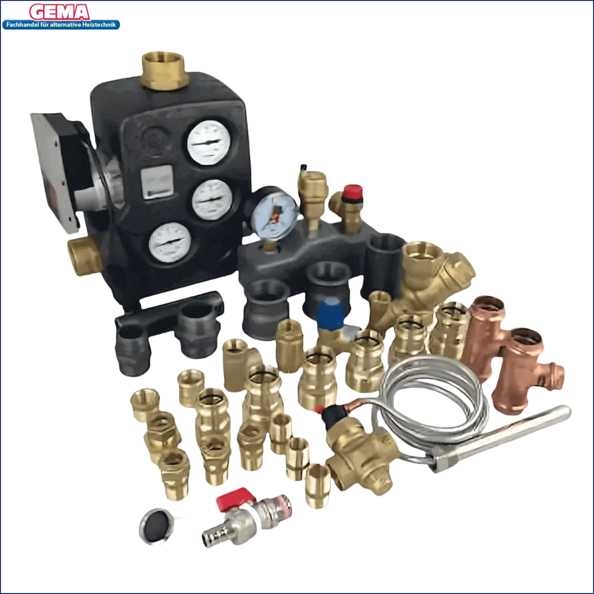 Plumbing and heating components for Anschlusspaket MPM