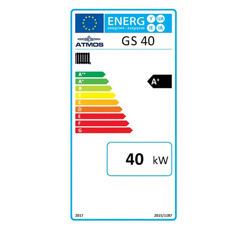 Atmos GS Holzvergaser 40 kW – Effizienter Vergaserkessel 🌲🔥 Häuser optimal heizen - GEMA Shop