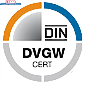 DIN DVGW CERT Logo auf der Dichtungspaste NEO FERMIT für Gewindeverbindungen
