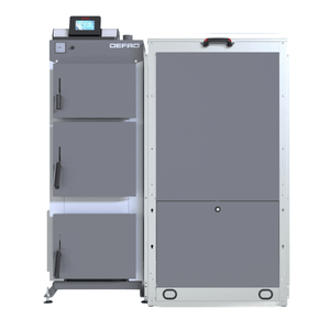Defro Optima 18 kW Pelletkessel mit modernem Design und Steuerung 📊, effizient für Heizungs- und Warmwassererzeugung 💧.