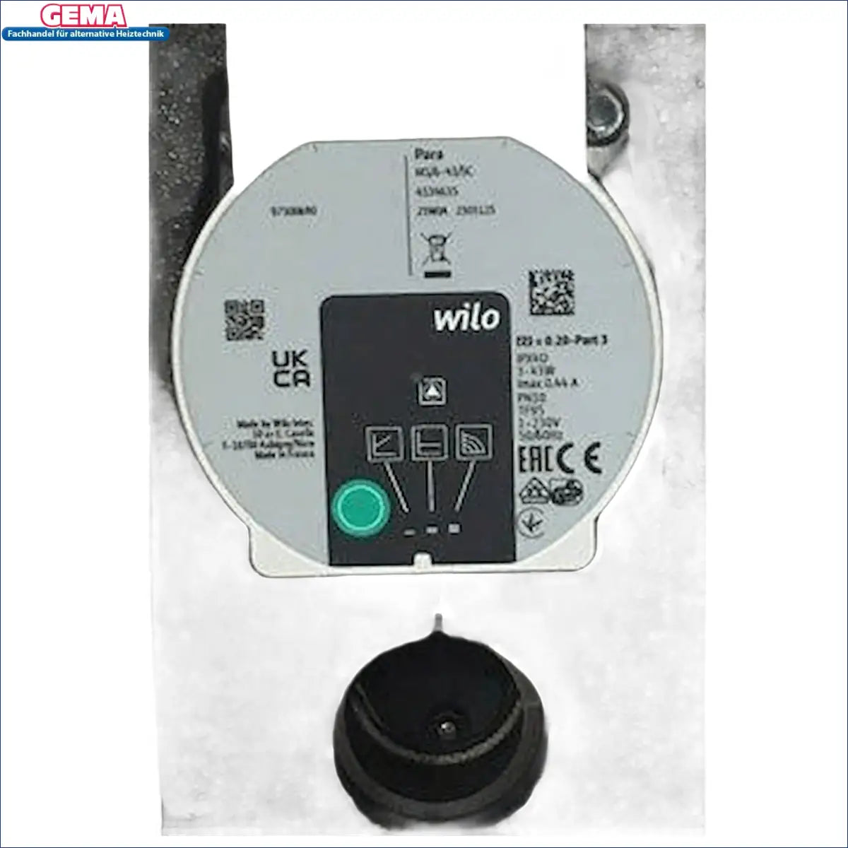 Bild eines Wilo Kreislaufpumps mit Steuerung für die ESBE LTC361 60°C Ladeventileinheit in Heizsystemen