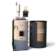 GEMA Shop ATTACK SLX 50 gazéificateur de bois professionnel de 50 kW avec ballon tampon pour systèmes de chauffage efficaces