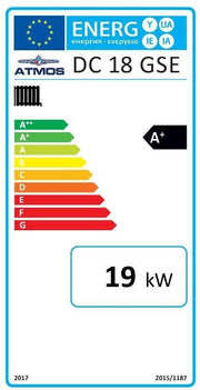 Holzvergaser Atmos GSE Serie 19 kW - Effizient Heizen mit Touch - Regelung 🌲🔥 - GEMA Shop
