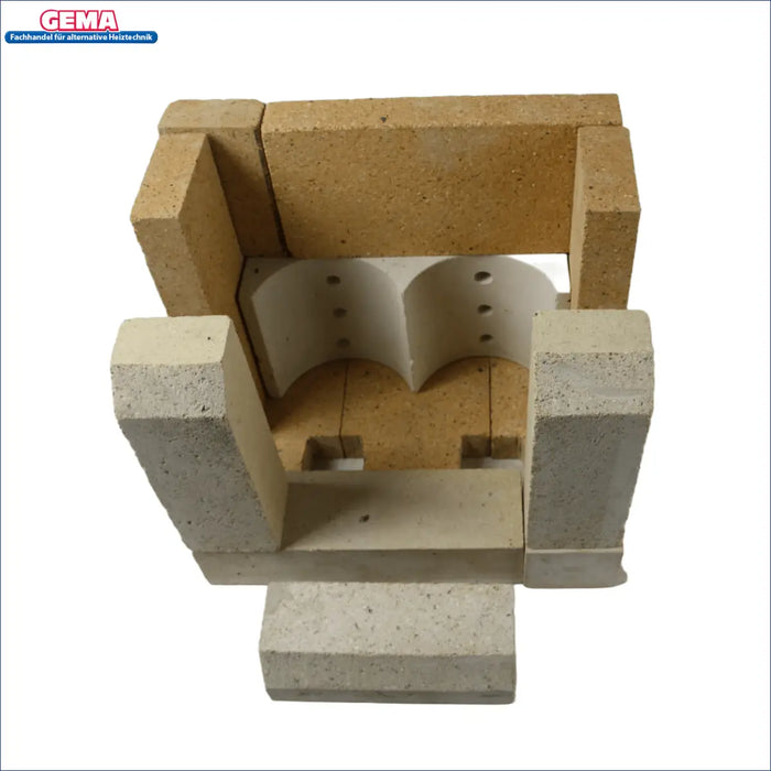MPM DS Wood 10kW Schamottsteine 🪵🔥 - Komplettsatz aus mineralischen Materialien für optimale Wärmeleitung.