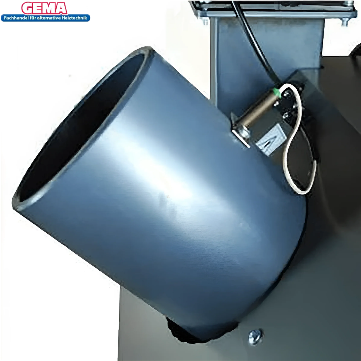 Grauer zylindrischer Schlauch für Original Abgassensor DEFRO Heizkessel