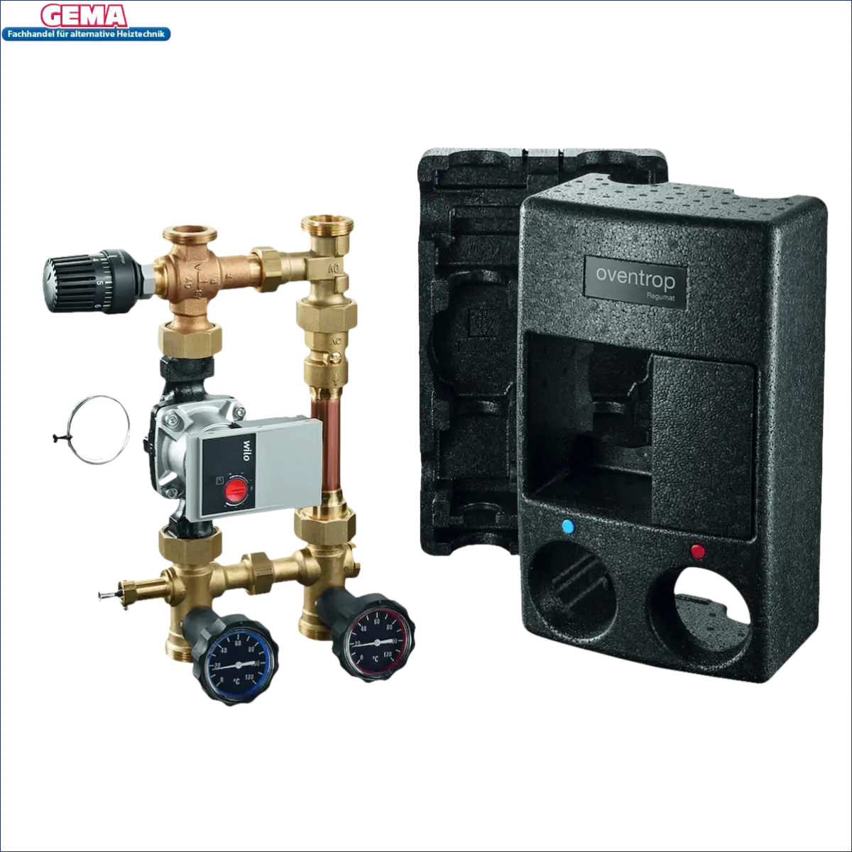 Plumbing manifold mit Pumpe Wilo Para und isoliertem Gehäuse für kessel rücklaufanhebung