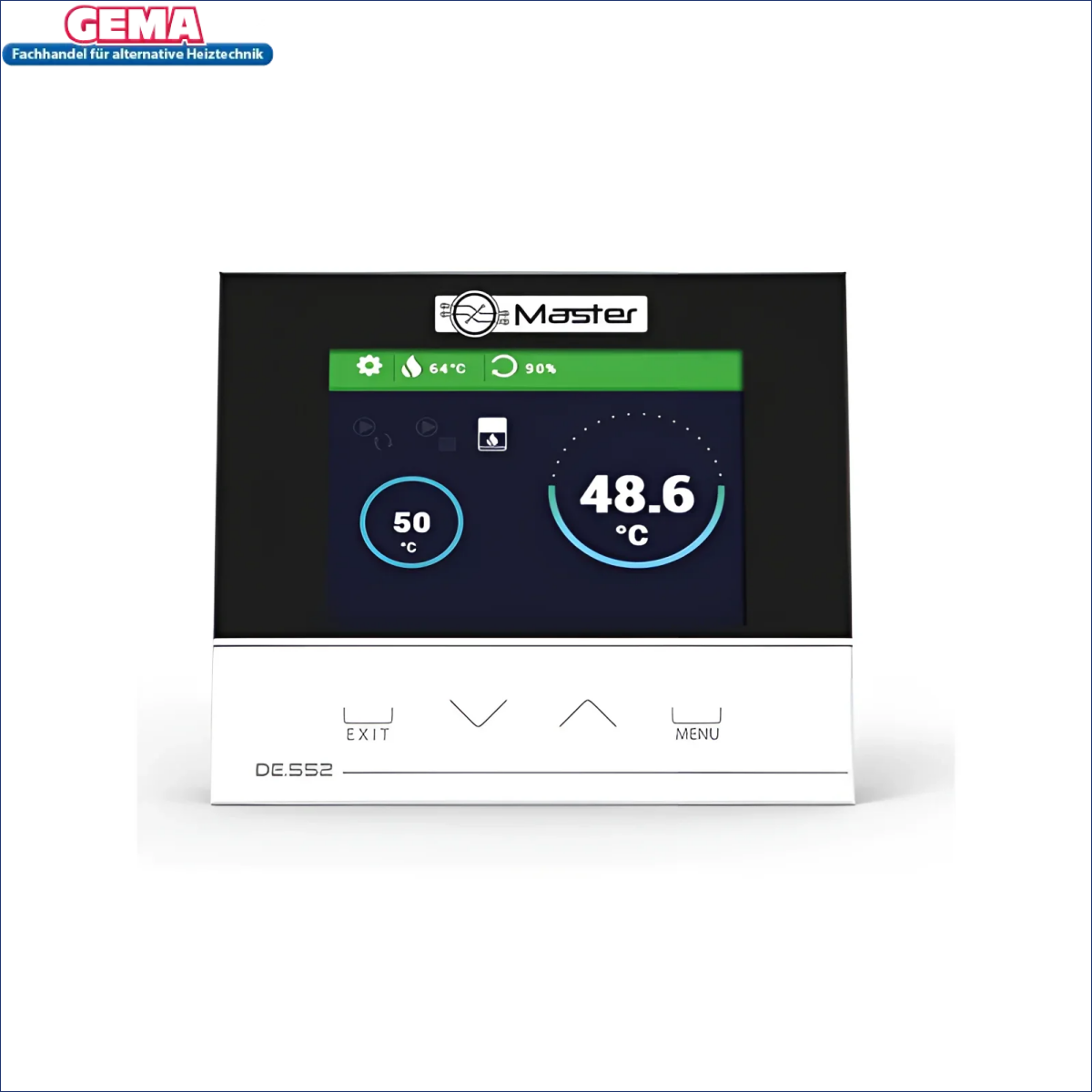 Digitaler Thermostat mit Display für präzise Steuerung der wasserführenden Kaminöfen