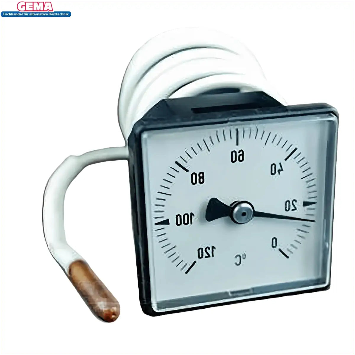 Square Thermometer mit Coiled Probe für Defro DS Heizkessel, analoges Thermometer Defro