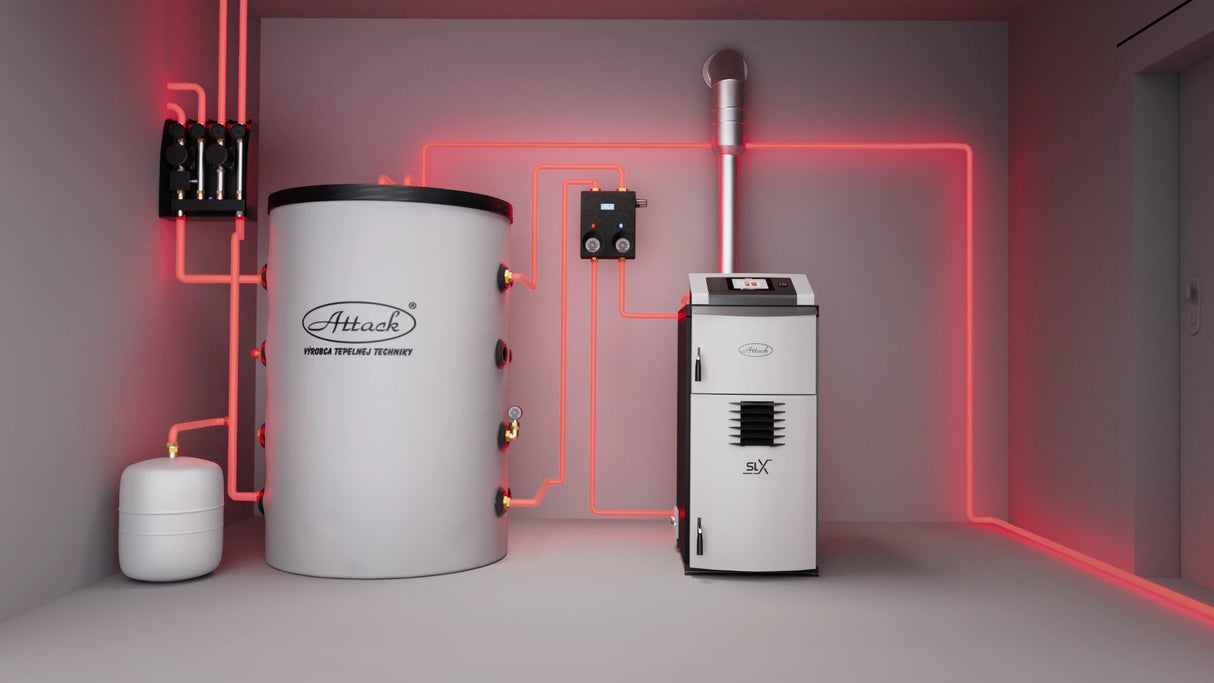 Gassificatore a legna 50 kW ATTACK SLX 50 Profi