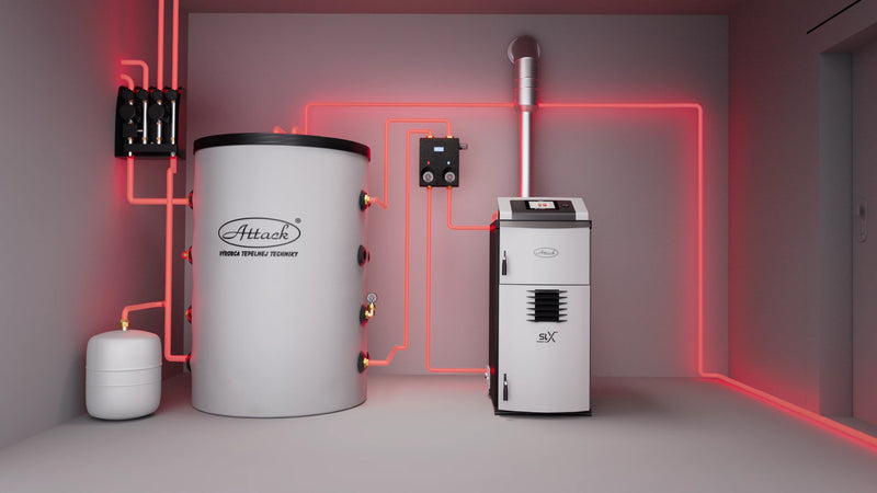 Chaudière à gazéification du bois Attack SLX 35 Lambda Touch 35 kW