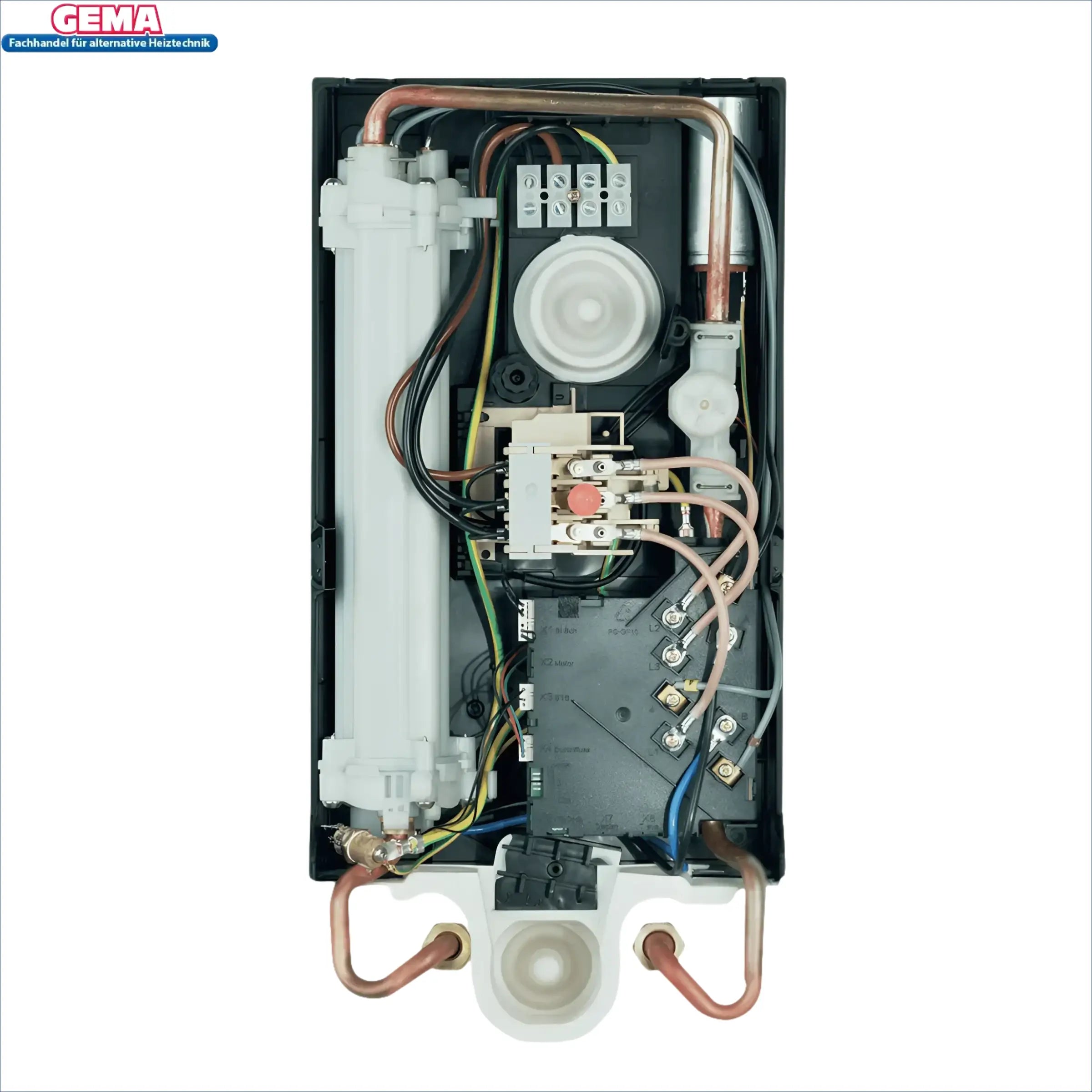 Innere Komponenten des Vaillant Durchlauferhitzer electronic VED, elektronisch gesteuert 400V 50Hz