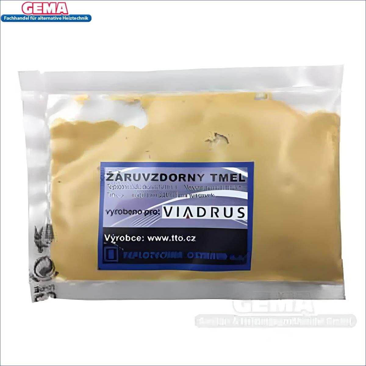 Versiegelte Packung gelbe Paste für Viadrus Kleber für Schamottsteine im Boiler-Zubehör